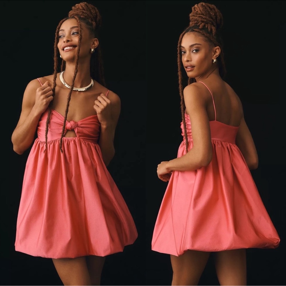 Anthropologie Eugenia Fernandez Cutout Bubble Mini Dress NWT